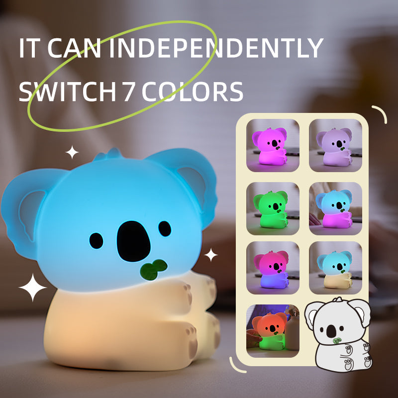 MeWaii® Squishy Silicone Koala LED Night Light - Perfect Gift for Kids and Girls