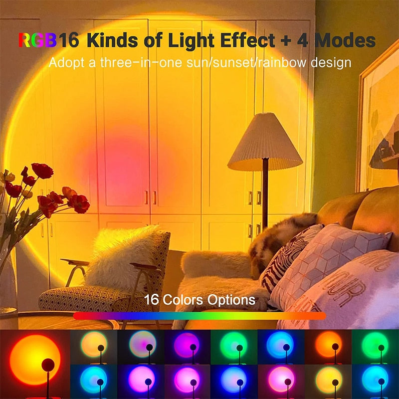 Sunset Lamp Led Projector Night Light
