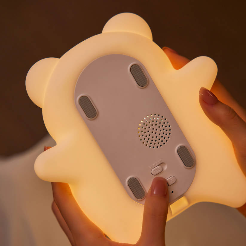 MeWaii® Breathing Bear Snuggly  Squishy Silicone Sleeping Companion Sound LED Night Light Perfect Gift
